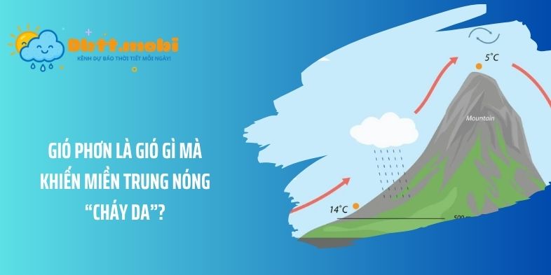 Gió phơn là gió gì mà khiến miền Trung nóng “cháy da”?